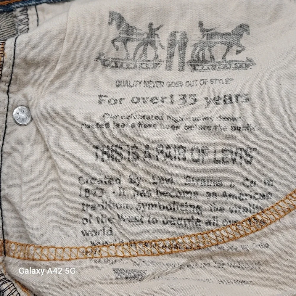 Levi Strauss 550 Relaxed Fit‎ Jeans Mens W50 L29 Blue Denim Cotton